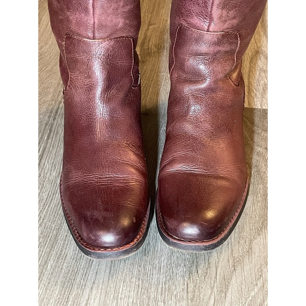 Franco Sarto Leather Boots Women's Size 7.5 M black Knee High Full Zip Riding - Picture 11 of 11